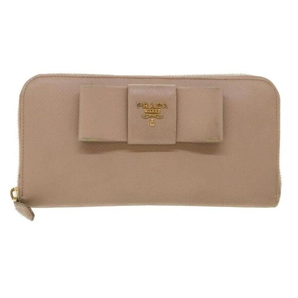 PRADA Long Wallet Safiano Leather Pink - Picture 13 of 15